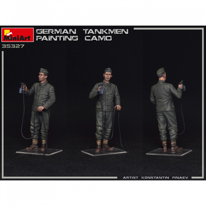 Peinture camouflage équipage allemand (german tankmen painting camo) - Série WWII Military Miniatures - MINIART 35327 - 1/35