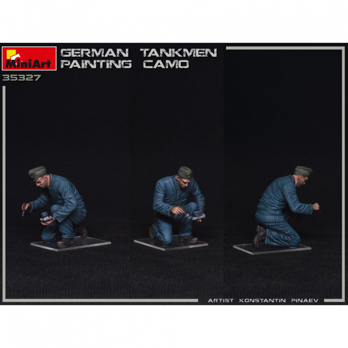 Peinture camouflage équipage allemand (german tankmen painting camo) - Série WWII Military Miniatures - MINIART 35327 - 1/35