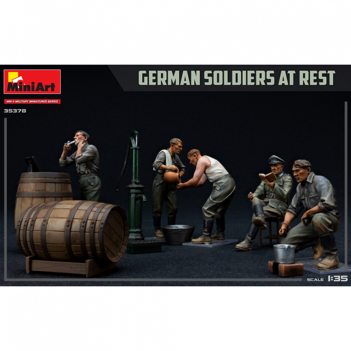 Soldats Allemands au Repos - Edition Spéciale - Série WWII Military Miniatures - MINIART 35378 - 1/35