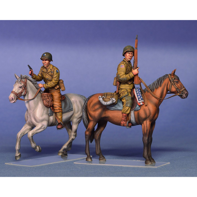 Cavaliers Américains, Normandie 1944 - Série WWII Military Miniatures - MINIART 35151 - 1/35