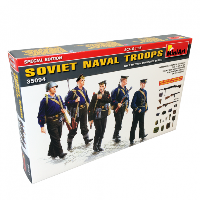 Troupes Navales Soviétiques - Edition Spéciale - Série WWII Military Miniatures - MINIART 35094 - 1/35