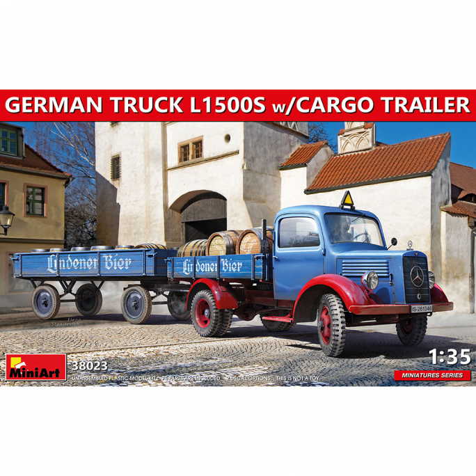 Camion Allemand L1500S avec Remorque Cargo - MINIART 38023 - 1/35