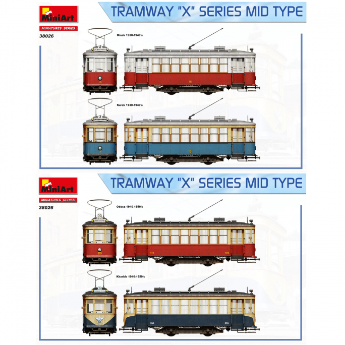 Tramway X - Série Mid Type - MINIART 38026 - 1/35