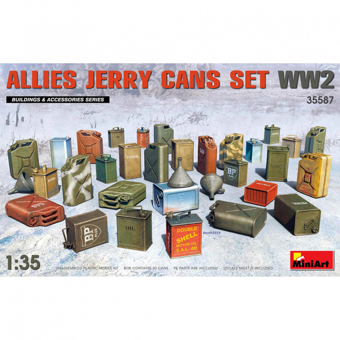 Jerricans Alliés WW2 - Série Buildings & Accessoires - MINIART 35587 - 1/35