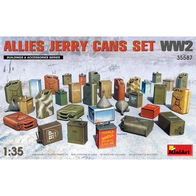 Jerricans Alliés WW2 - Série Buildings & Accessoires - MINIART 35587 - 1/35