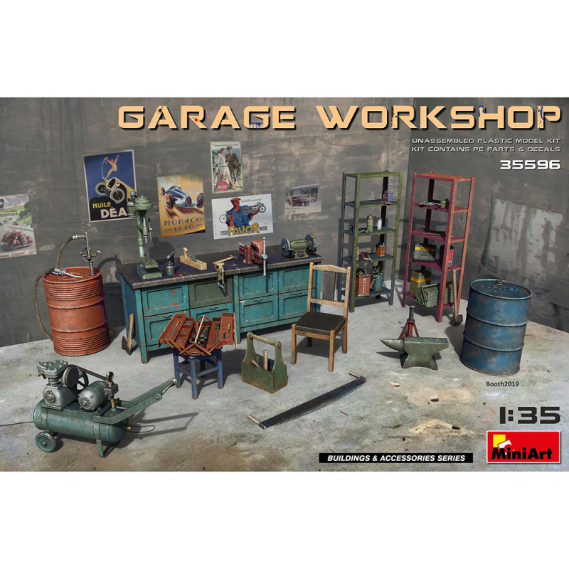 Atelier Garage - Série Buildings & Accessories - MINIART 35596 - 1/35