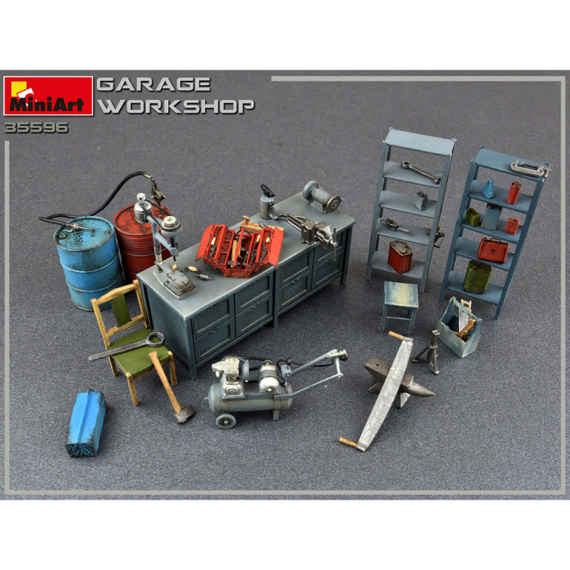 Atelier Garage - Série Buildings & Accessories - MINIART 35596 - 1/35