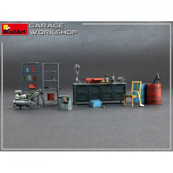 Atelier Garage - Série Buildings & Accessories - MINIART 35596 - 1/35