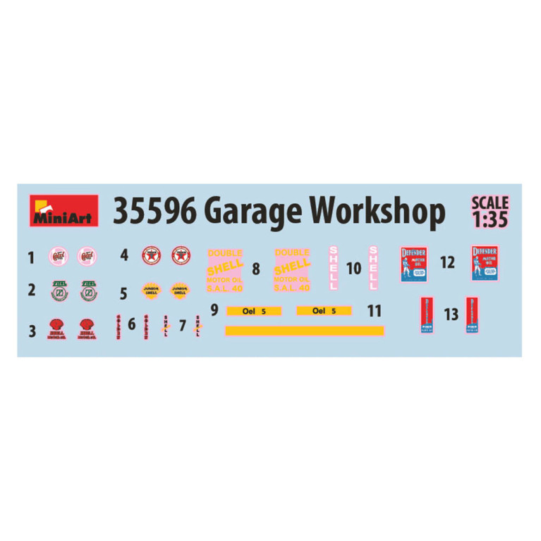 Atelier Garage - Série Buildings & Accessories - MINIART 35596 - 1/35