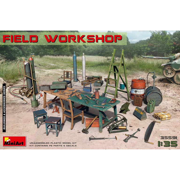 Atelier de Terrain - Série Buildings & Accessories - MINIART 35591 - 1/35