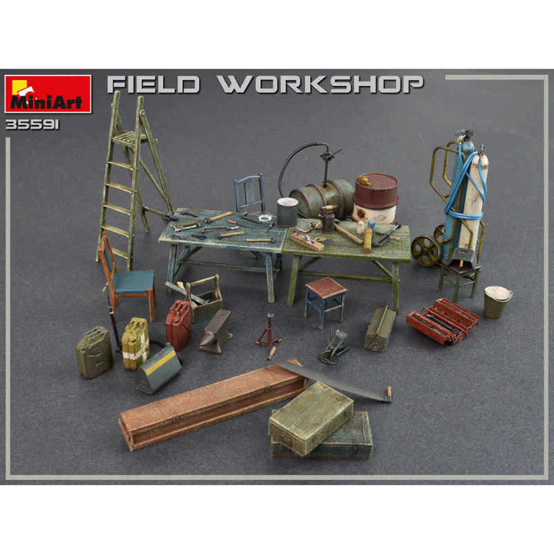 Atelier de Terrain - Série Buildings & Accessories - MINIART 35591 - 1/35