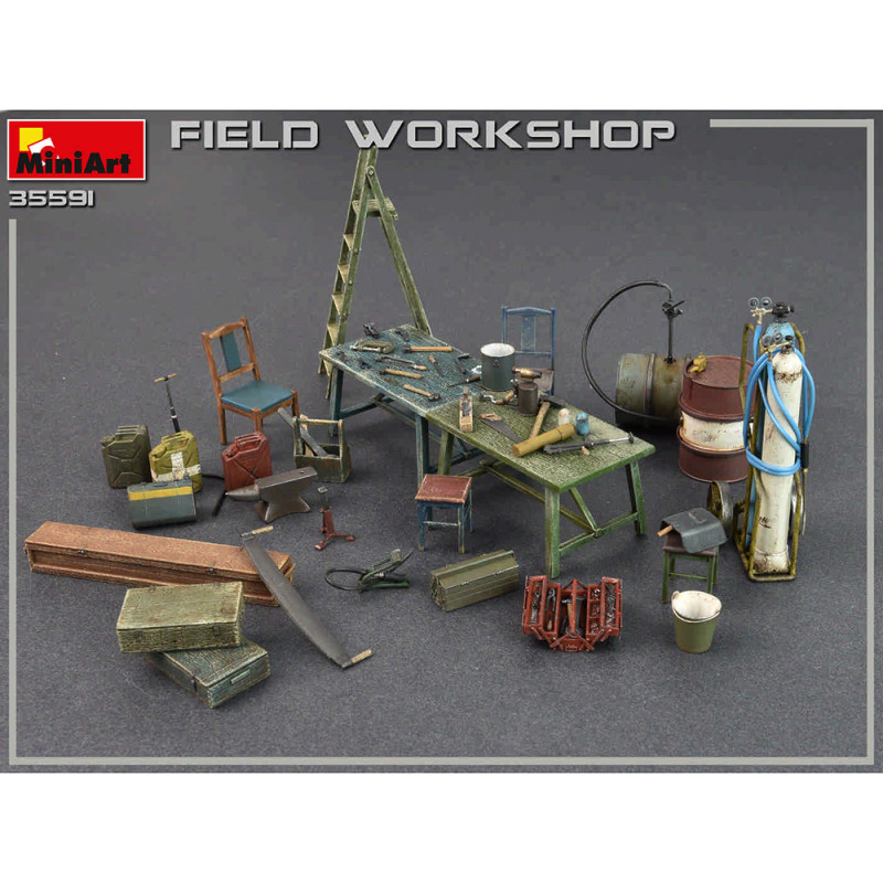 Atelier de Terrain - Série Buildings & Accessories - MINIART 35591 - 1/35