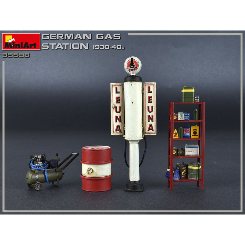 Station Service Allemande, années 30/40 - Série Buildings & Accessories - MINIART 35598 - 1/35