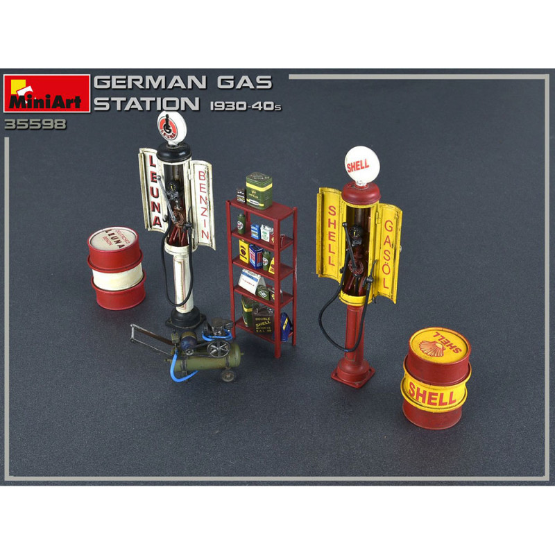 Station Service Allemande, années 30/40 - Série Buildings & Accessories - MINIART 35598 - 1/35