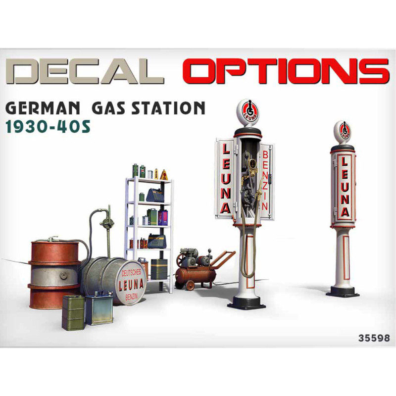 Station Service Allemande, années 30/40 - Série Buildings & Accessories - MINIART 35598 - 1/35