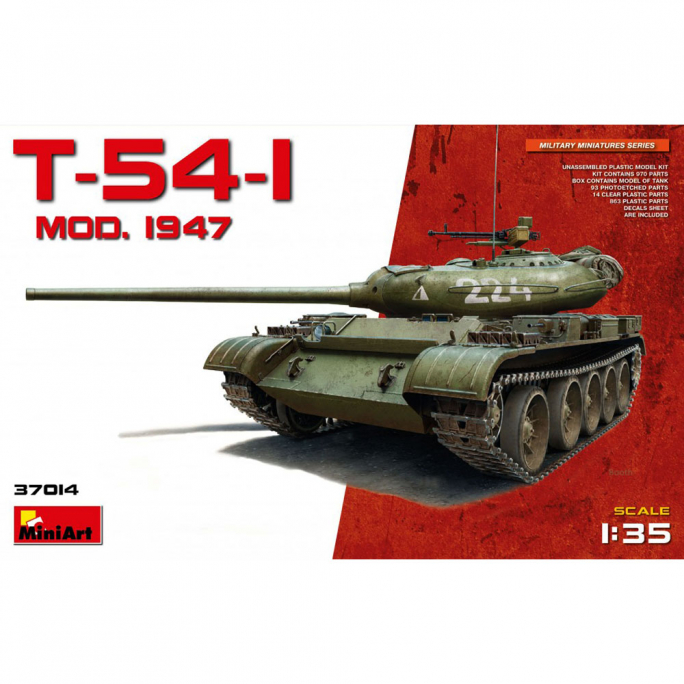 Char Soviétique T54-1 Modèle 1947 - MINIART 37014 - 1/35