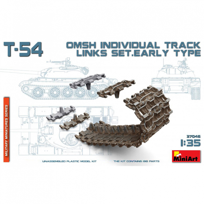 Chenilles Maillons Individuels T54 OMSH - MINIART 37046 - 1/35