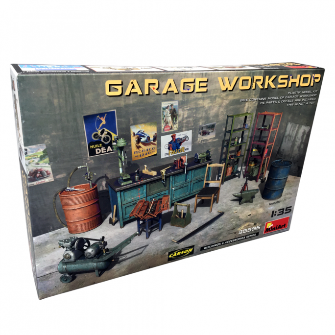 Atelier Garage - Série Buildings & Accessories - MINIART 35596 - 1/35