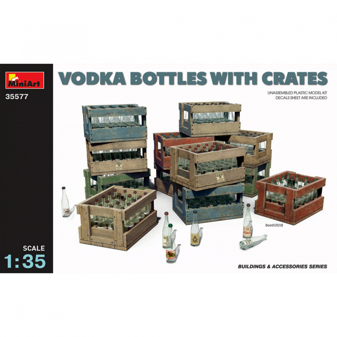 Bouteilles de Vodka avec Caisses - Série Buildings & Accessories - MINIART 35577 - 1/35