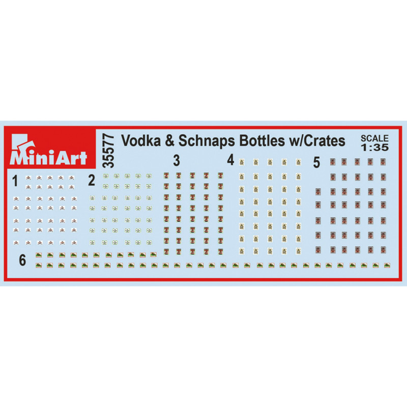 Bouteilles de Vodka avec Caisses - Série Buildings & Accessories - MINIART 35577 - 1/35