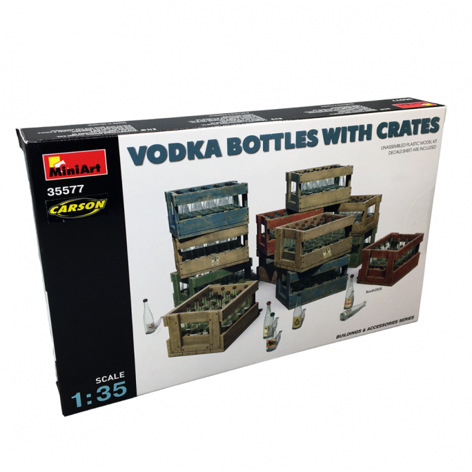 Bouteilles de Vodka avec Caisses - Série Buildings & Accessories - MINIART 35577 - 1/35
