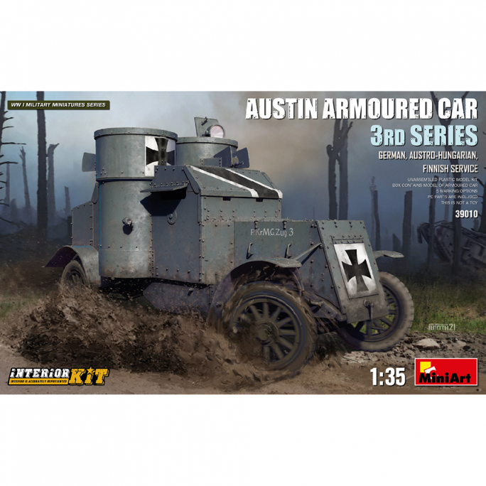 Voiture Blindée Austin 3ème série (allemand, austro-hongrois, finlandais) - Kit d'intérieur - MINIART 39010 - 1/35