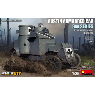 Voiture Blindée Austin 3ème série (allemand, austro-hongrois, finlandais) - Kit d'intérieur - MINIART 39010 - 1/35