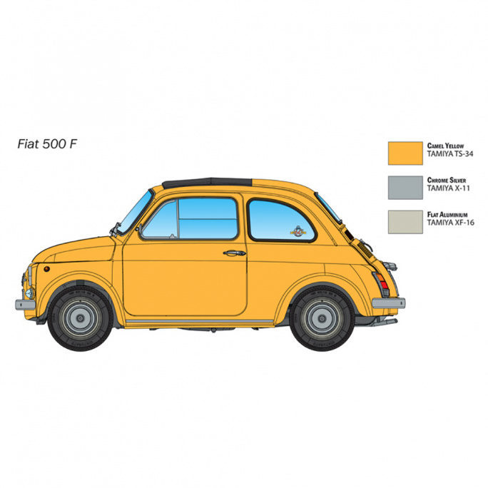 Voiture Fiat 500 F - ITALERI 4715 - 1/12