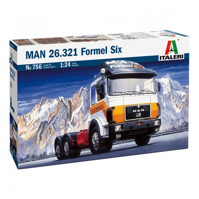 Camion MAN 26.321 Formel Six - ITALERI 756 - 1/24