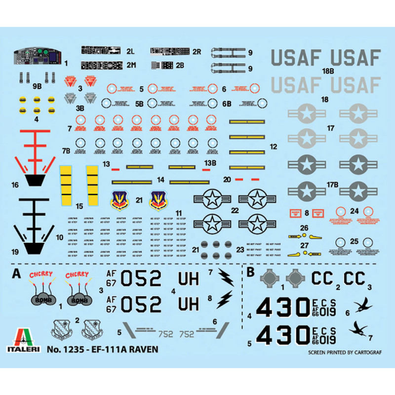 Avion EF-111 A Raven - ITALERI 1235 - 1/72