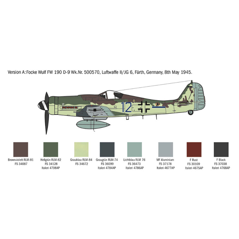 Avion FW 190 D-9 - ITALERI 1312 - 1/72