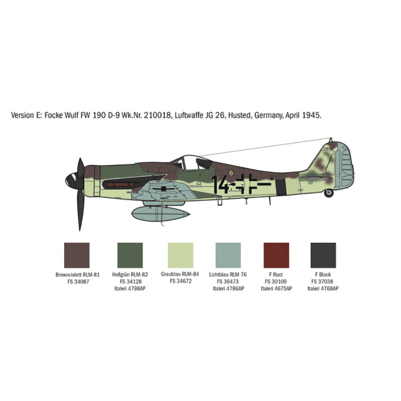 Avion FW 190 D-9 - ITALERI 1312 - 1/72