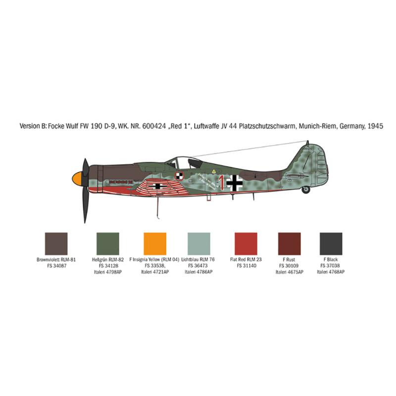 Avion FW 190 D-9 - ITALERI 1312 - 1/72