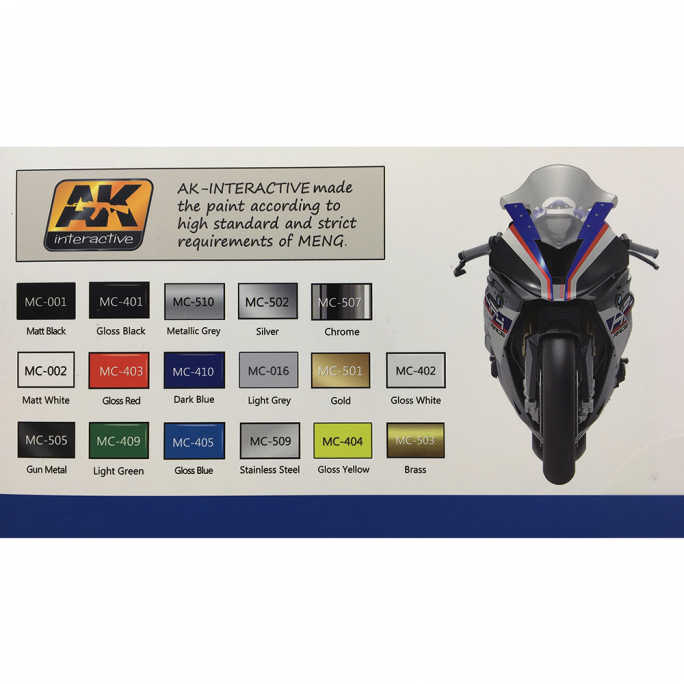 Moto BMW HP4 "Course" - MENG MT004 - 1/9