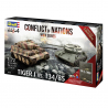 Coffret Chars : Tiger I VS. T34/85 - Edition Limitée - Série Conflict of Nations WWII - REVELL 05655 - 1/72