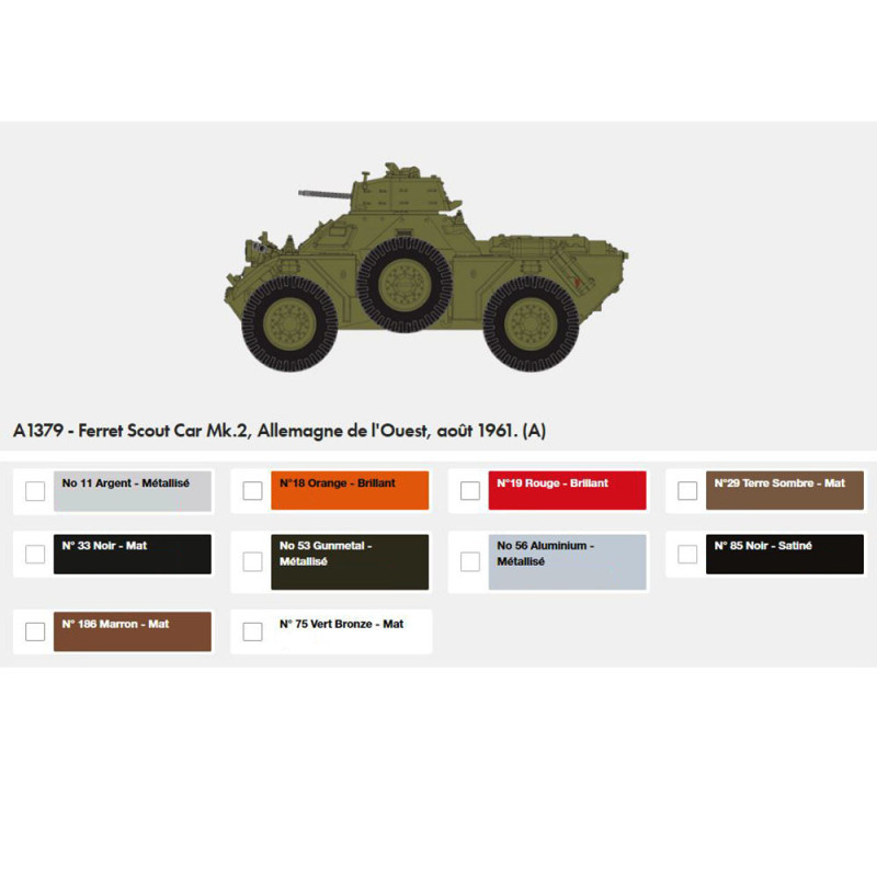 Véhicule de Reconnaissance Ferret Mk.2 - AIRFIX A1379 - 1/35