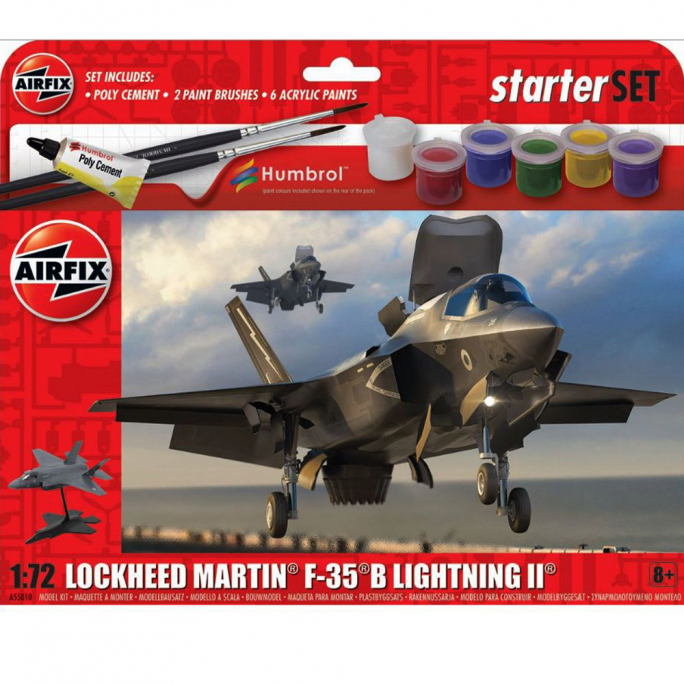 Avion Lockheed Martin F-35B Lightning II - Kit de démarrage - AIRFIX A55010 - 1/72