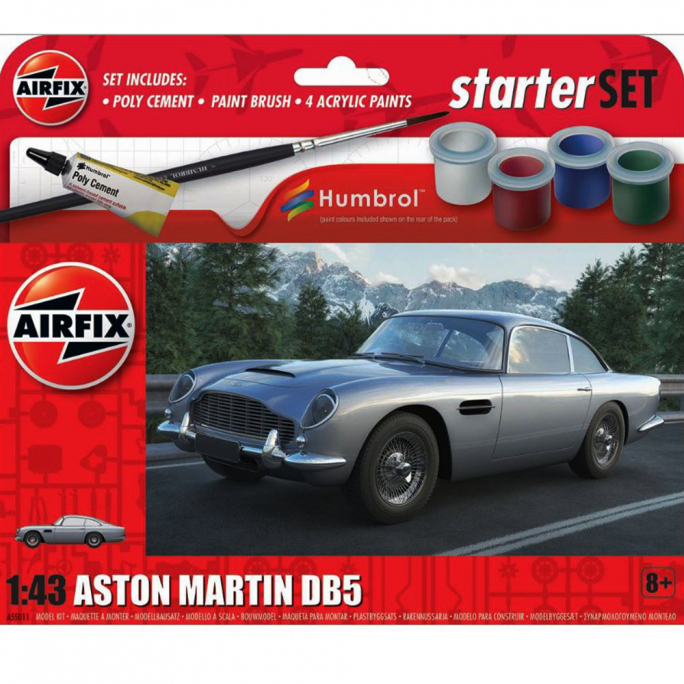 Voiture Aston Martin DB5- Kit de démarrage - AIRFIX A55011 - 1/43