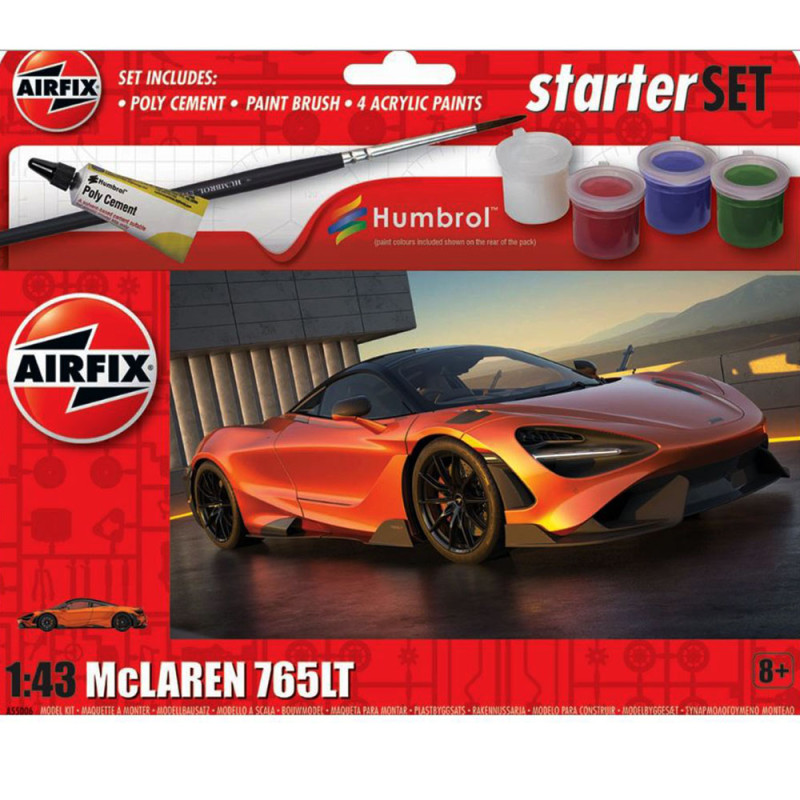 Voiture McLaren 765LT - Kit de démarrage - AIRFIX A55006 - 1/43