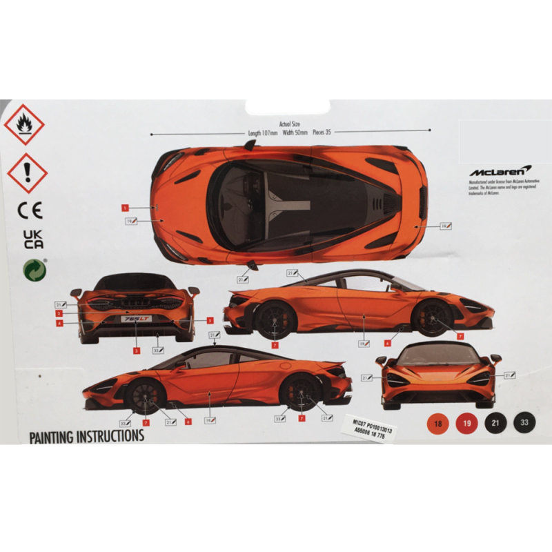 Voiture McLaren 765LT - Kit de démarrage - AIRFIX A55006 - 1/43