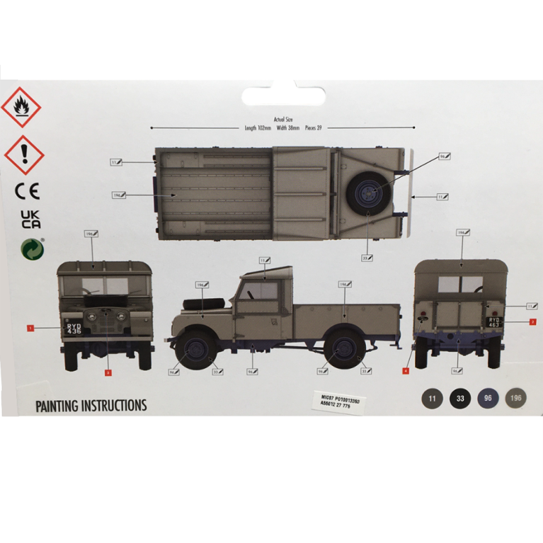 Pickup Land Rover Série 1  - Kit de démarrage - AIRFIX A55012 - 1/43