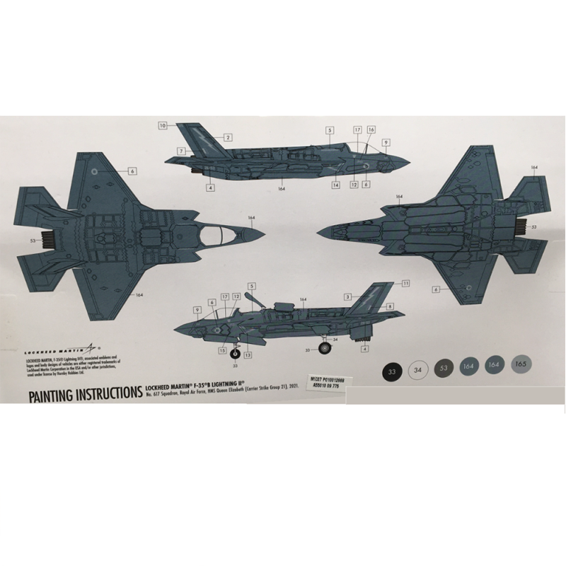 Avion Lockheed Martin F-35B Lightning II - Kit de démarrage - AIRFIX A55010 - 1/72