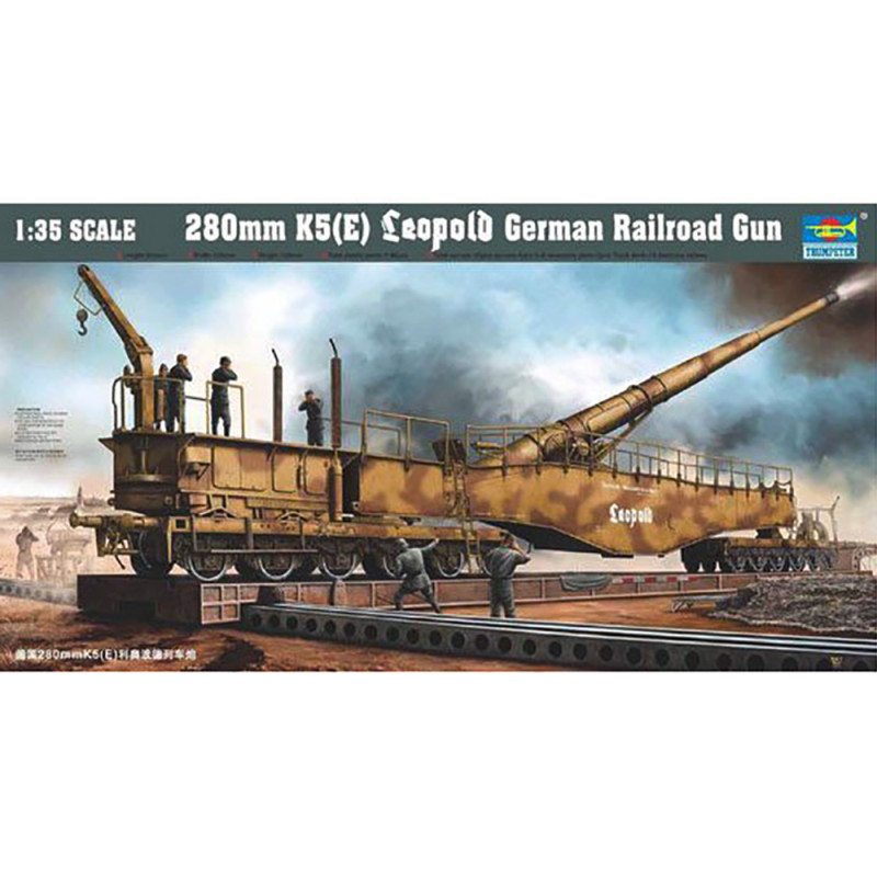 Canon Ferroviaire Allemand Leopold - TRUMPETER 00207 - 1/35