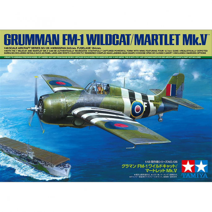 Chasseur Grumman FM-1 Wildcat/Martlet - TAMIYA 61126 - 1/48