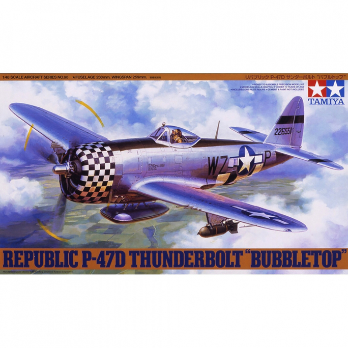 Chasseur Thunderbolt "Bubbletop" Republic P-47D - TAMIYA 61090 - 1/48
