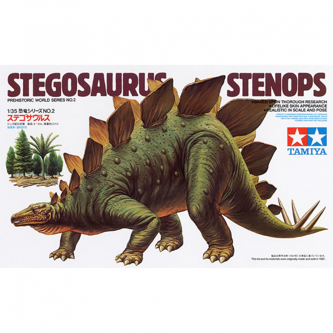 Dinosaure Stegosaurus Stenops - TAMIYA 60202 - 1/35