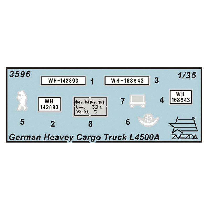 Camion Militaire Allemand L4500A - ZVEZDA 3596 - 1/35