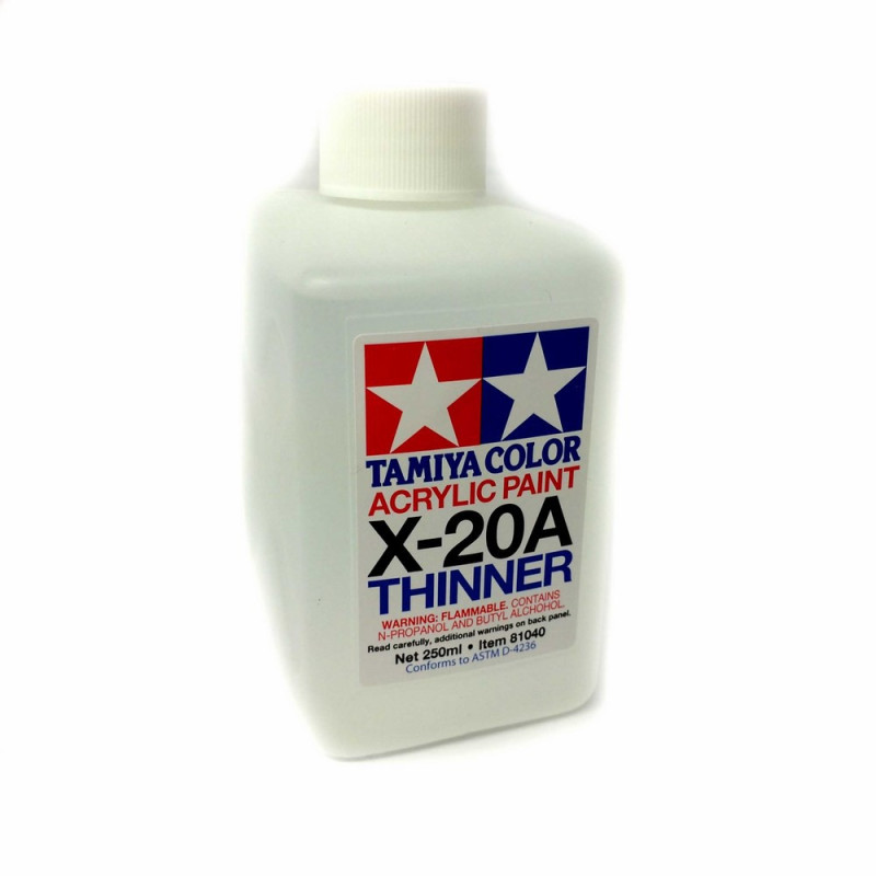 Diluant pour peinture acrylique 250ml X-20A-TAMIYA 81040