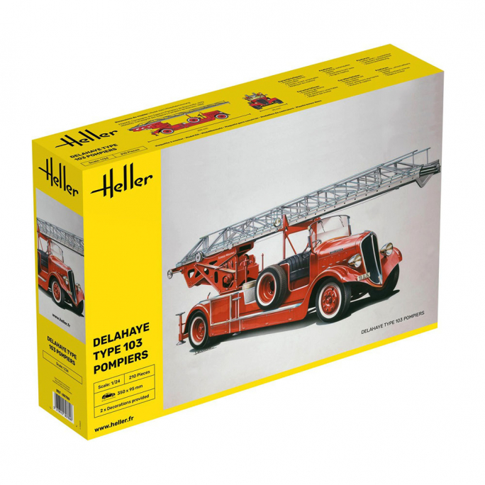 Véhicule Delahaye Type 103 Pompier - HELLER 80780 - 1/24