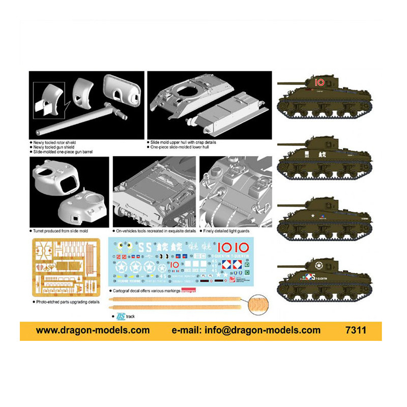 Char M4A4 Sherman - DRAGON 7311 - 1/72